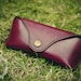 handmade elegant leather sunglasses case