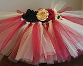 Collegiate Shabby Tutu-Florida State University-Garnet and Gold Tulle