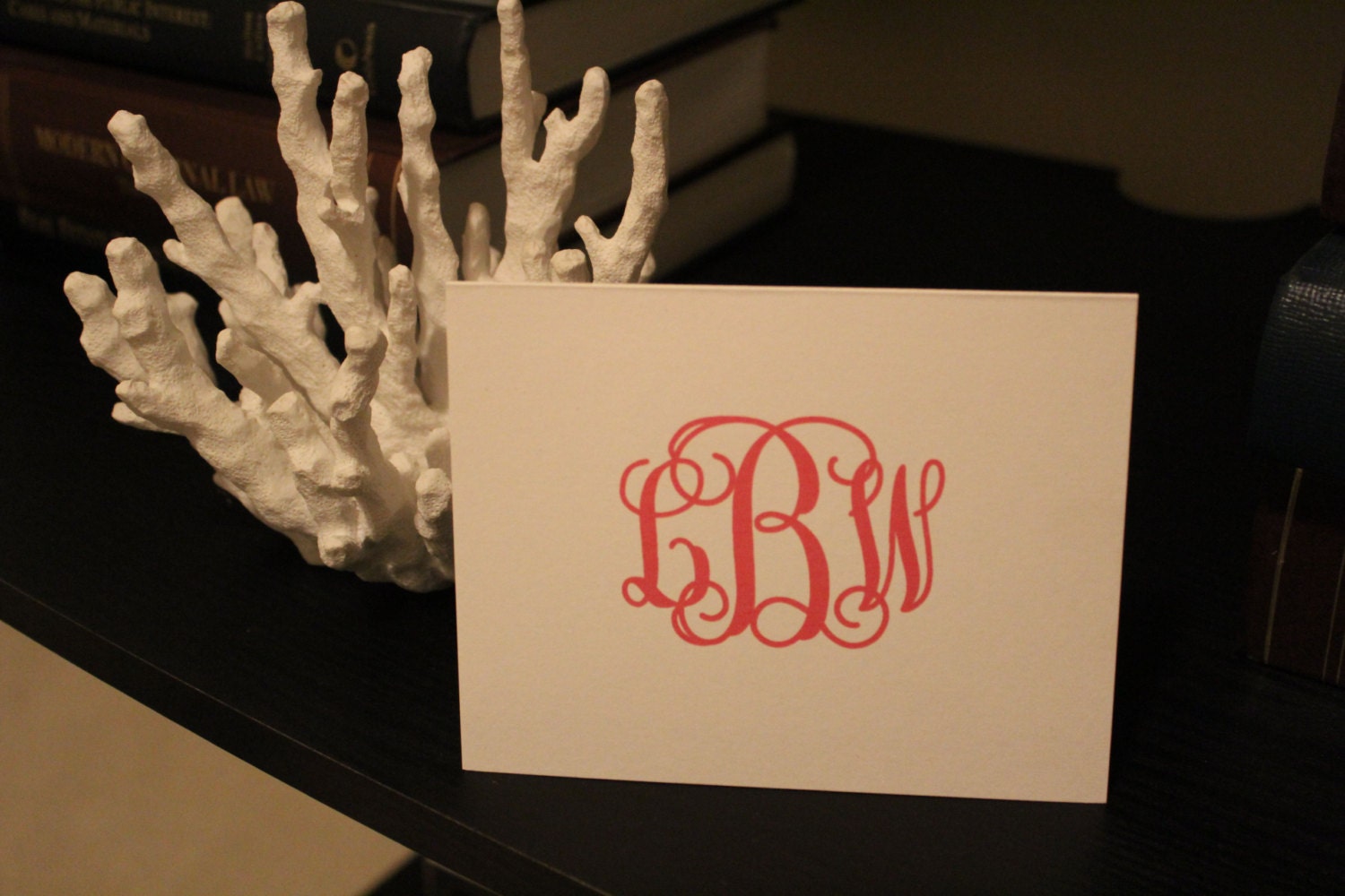 Monogram Stationery Set with Lined Envelopes-You Customize