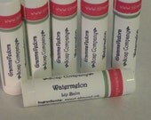Watermelon flavored lip balm with shea butter and vitamin E oil