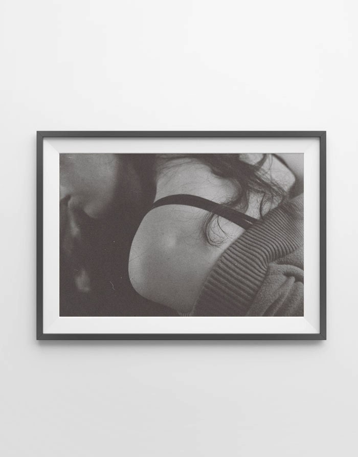 Woman Portrait Photography, Black and White Photo, Fine Art Photography, Female figure, Home Decor - woman shoulder -8x12 print