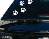 Pawprints for Car Window Decal Sticker Vinyl Pet Animal Dog Cat