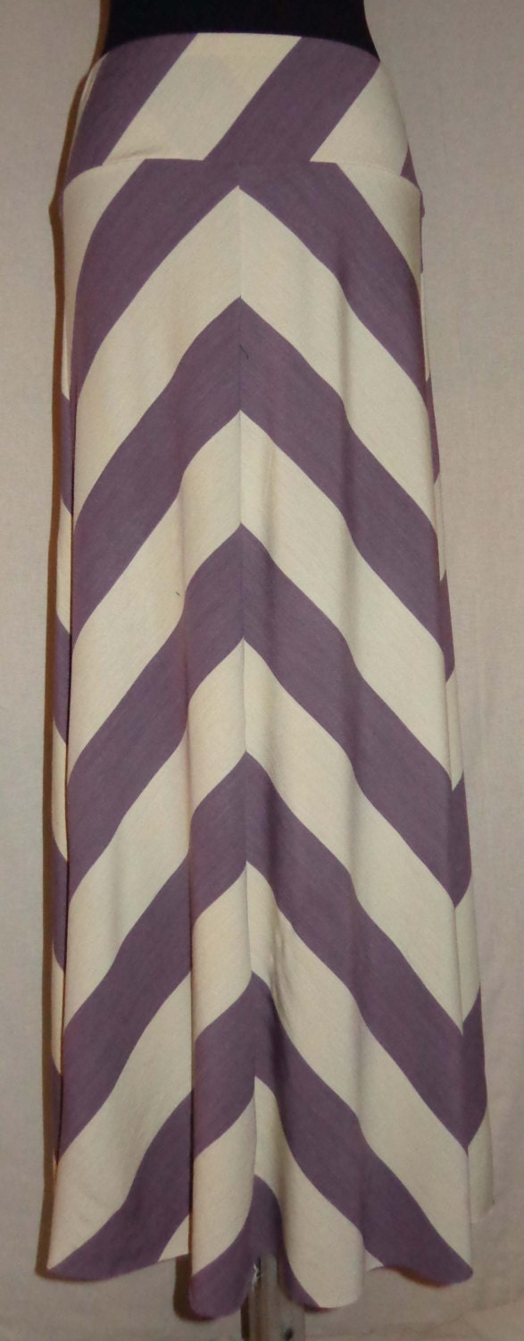 Chevron Stripe long maxi