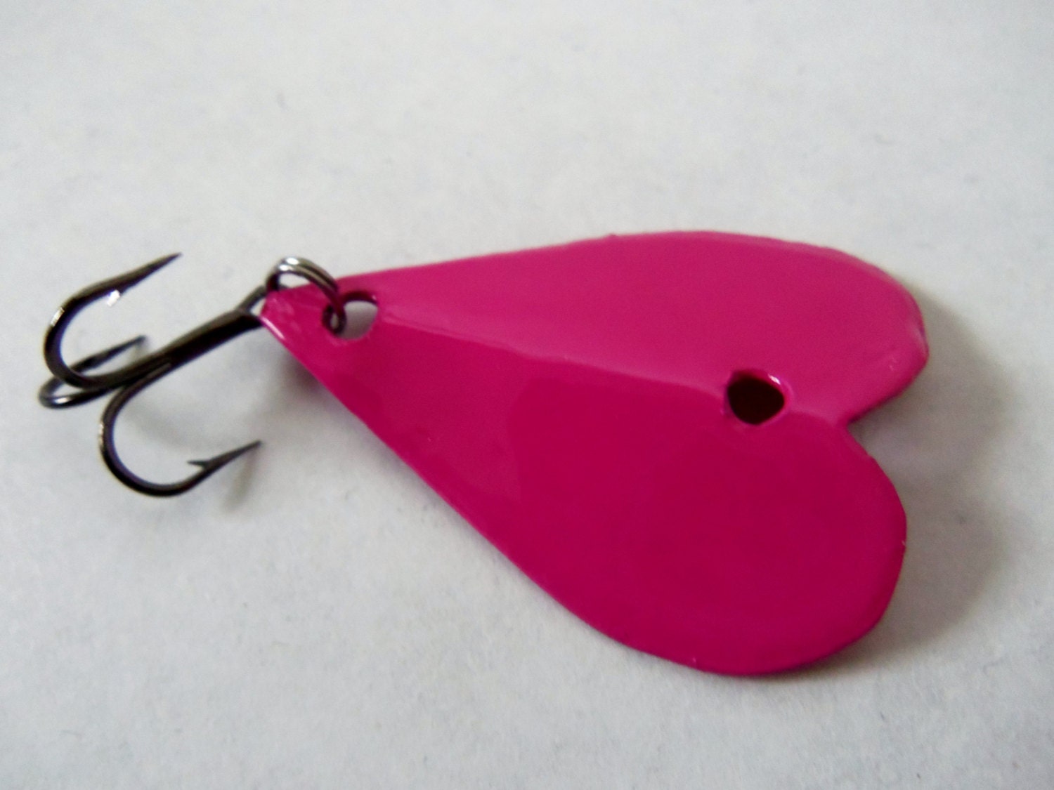 Custom Fishing Lure in Hot Pink Handmade Handpainted Gift for Dad Mom Husband Wife Father Bride Sister Bridal Wedding Favors