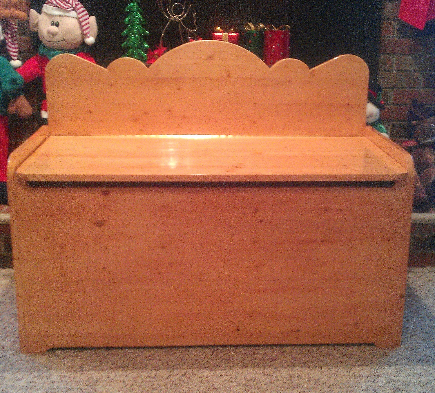 Custom Wooden Toy Box/Hope Chest by SassyFrassStudio on Etsy