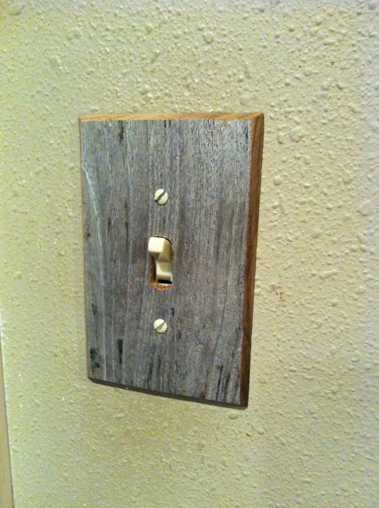 Driftwood Light Switch Cover