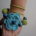 The Señorita Necklace/Bracelet no.3 - Crocheted Baby Necklace , girls' jewelry - crocheted children's necklace, pink, orange, red, turquoise