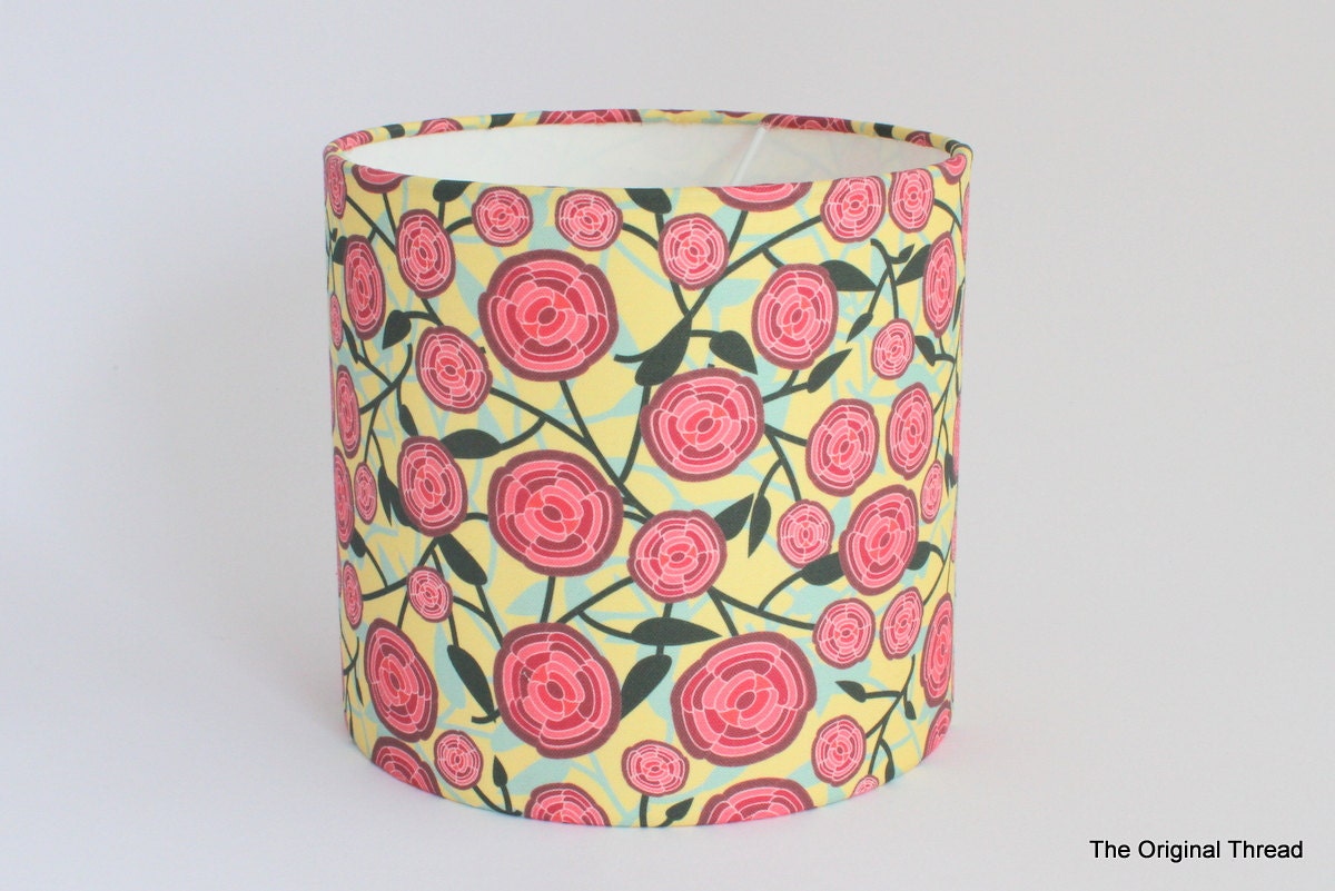 Abstract Rose Fabric Lamp Shade