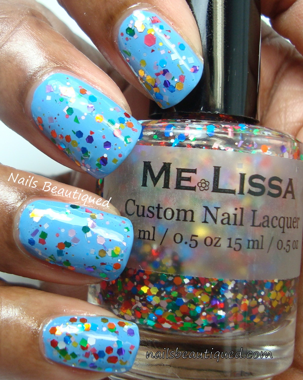 Not My First Piñata - Spring Time Custom Glitter Nail Polish / Lacquer Full Size 15 ml / 0.5 oz Bottle