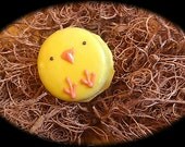 Easter chick peeps yellow chocolate covered Oreo cookies  - 1 dozen in box - baby shower duck duckie