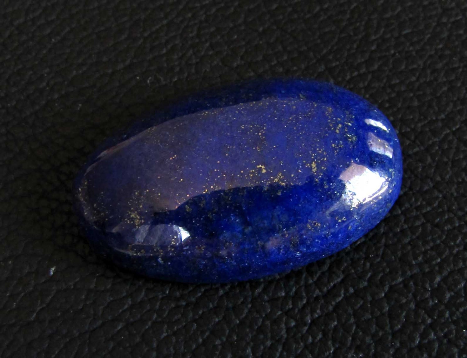 loose gemstone oval shaped blue goldfleck lapis lazuli cabochon 35.15 ct (LA09)