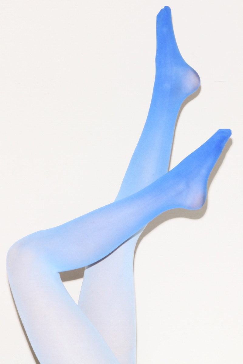 Ombre Water Color Semi-Sheer Tights - Multi colors