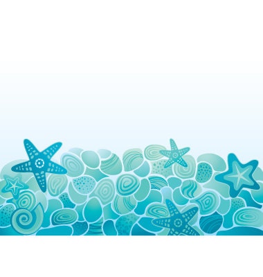 Digital Sea floor background. Design elements and paper for scrapbooking. - ArtanikaArt