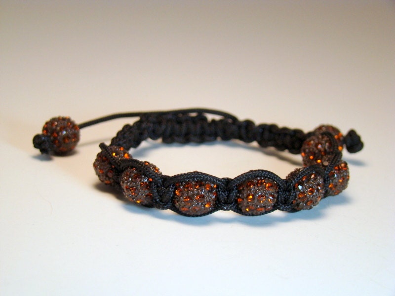 Micro Pave CZ Disco Ball Macrame Bracelet, Shamballa Bracelet, Adjustable Bracelet, Friendship Bracelet, Jewelry for Her