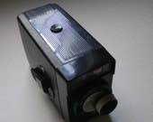 KODAK Fun Saver MOVIE CAMERA Black Case Adjustable Exposure Vintage 1950s