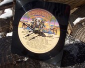 Kiss Love Gun -  upcycled vinyl record clock