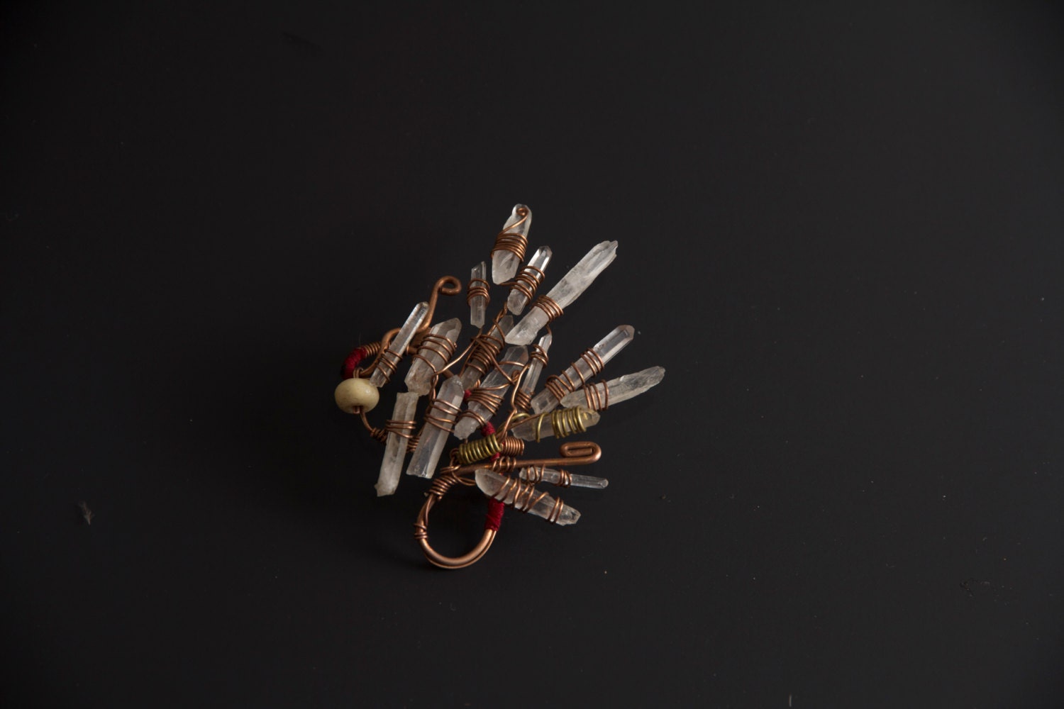 Shamanic Ear Cuff, Feather, New Gypsy, Tribal, Steampunk, Festival Gear.