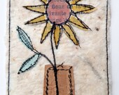 ACEO Mixed Media Original 'The Flower'