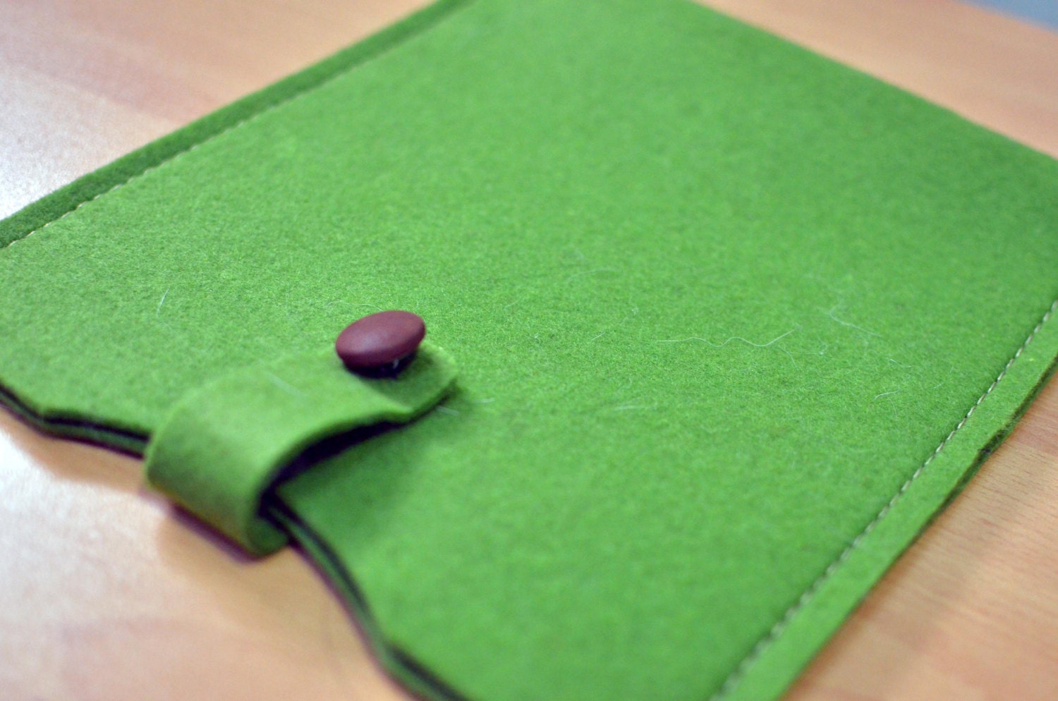 ON SALE IPad 2.3.4. Galaxy Tablet Sleeve Green Felt