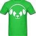 Angry Headphone Panda Men's T-shirt