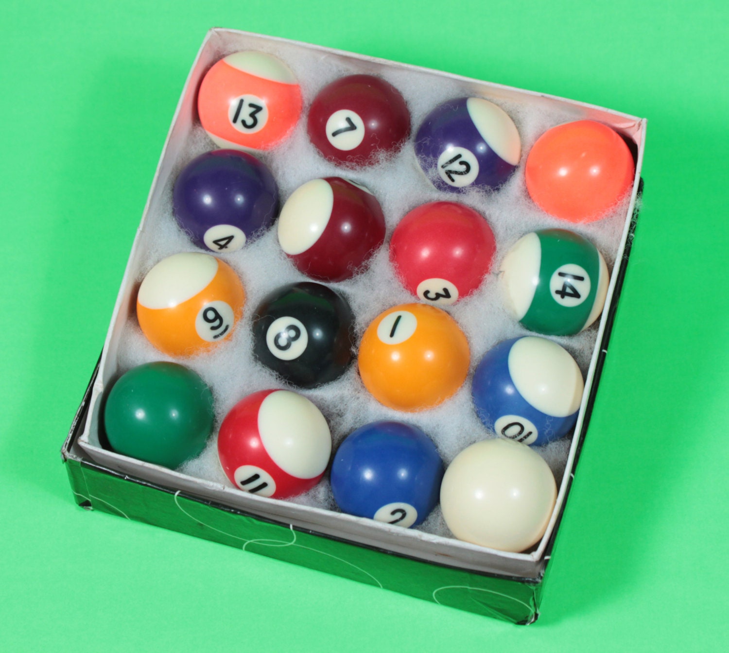 Items similar to Vintage Miniature Pool Balls Set) on Etsy