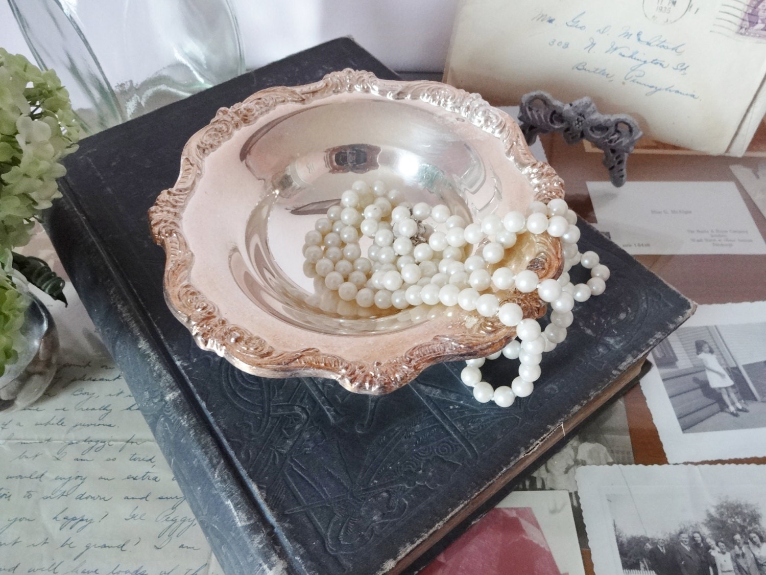 Vintage Silver Plate Poole Silver Company...small candy dish, tray, trinket holder, jewelry tray, soap dish, serving