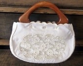 Vintage Veloso's Wood Handle Purse