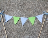 Polka Dot Bunting Cake Topper - Great for a Baby Shower
