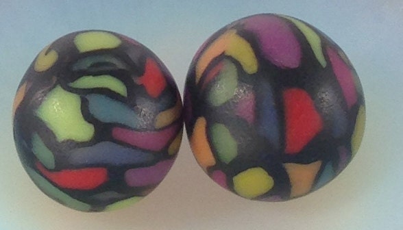 Lost Your Marbles. Amazing Grace Marbles. Translucent Polymer Clay. Stained Glass.