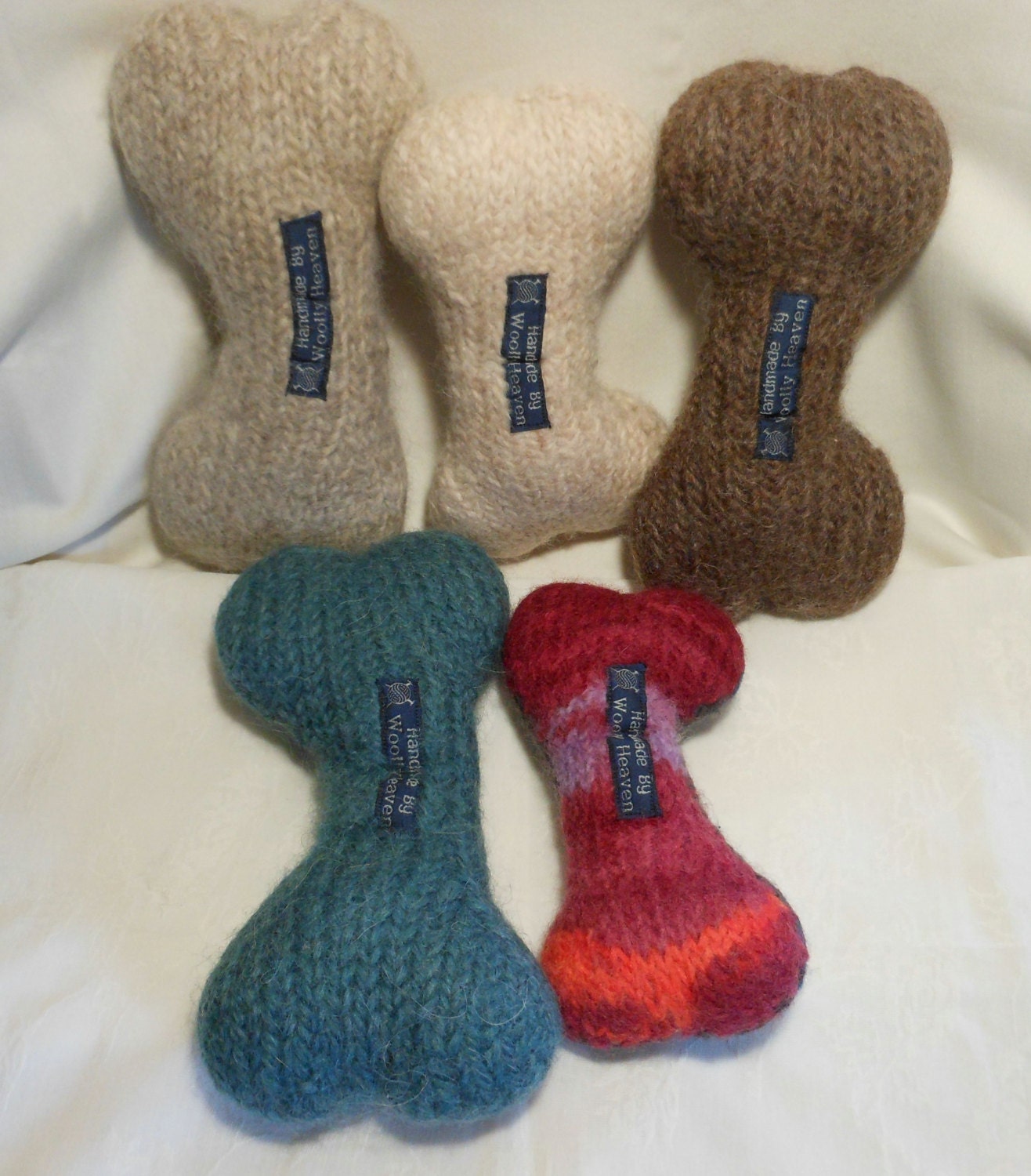 Felted wool, Felted Toy, Felted Bone, Knitted Toy, Stuffed Toy, Chew Toy, Fetch Toy, Knitted Bone, Crochet Bone, Puppy toy.