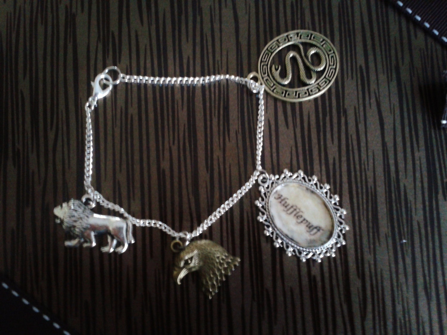 Hogwarts Houses-Themed Charm Bracelet