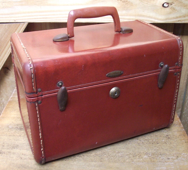 Vintage Leather Samsonite Train Case