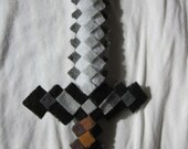 16 GB Minecraft USB flash drive- Iron Sword   Handmade