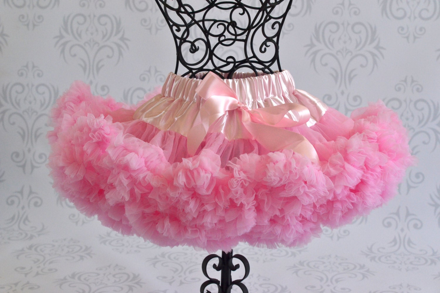 Baby Girl's full ruffle PREMIUM Bubblegum Pink pettiskirt tutu skirt dress petticoat twins photo prop Newborn size 6-12 6-9 12-24 months