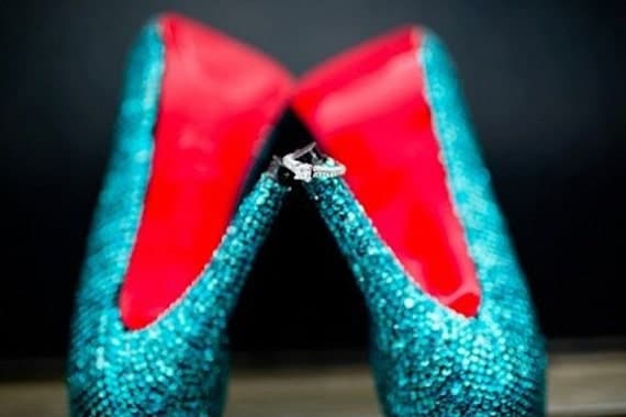 Crystal Tiffany Blue Wedding Prom Special Event Shoes