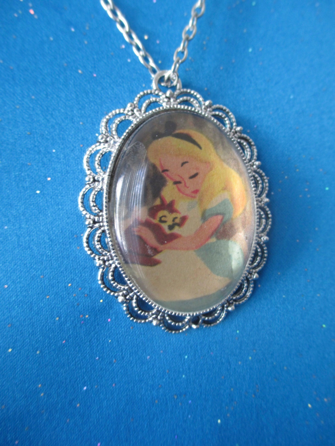 Alice in Wonderland Castle Necklace