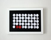 Unique Wedding Guest Book Alternative Personalized 3D Weddings Dots for 40-80 Guests Including Frame Circles Weddings Guestbook