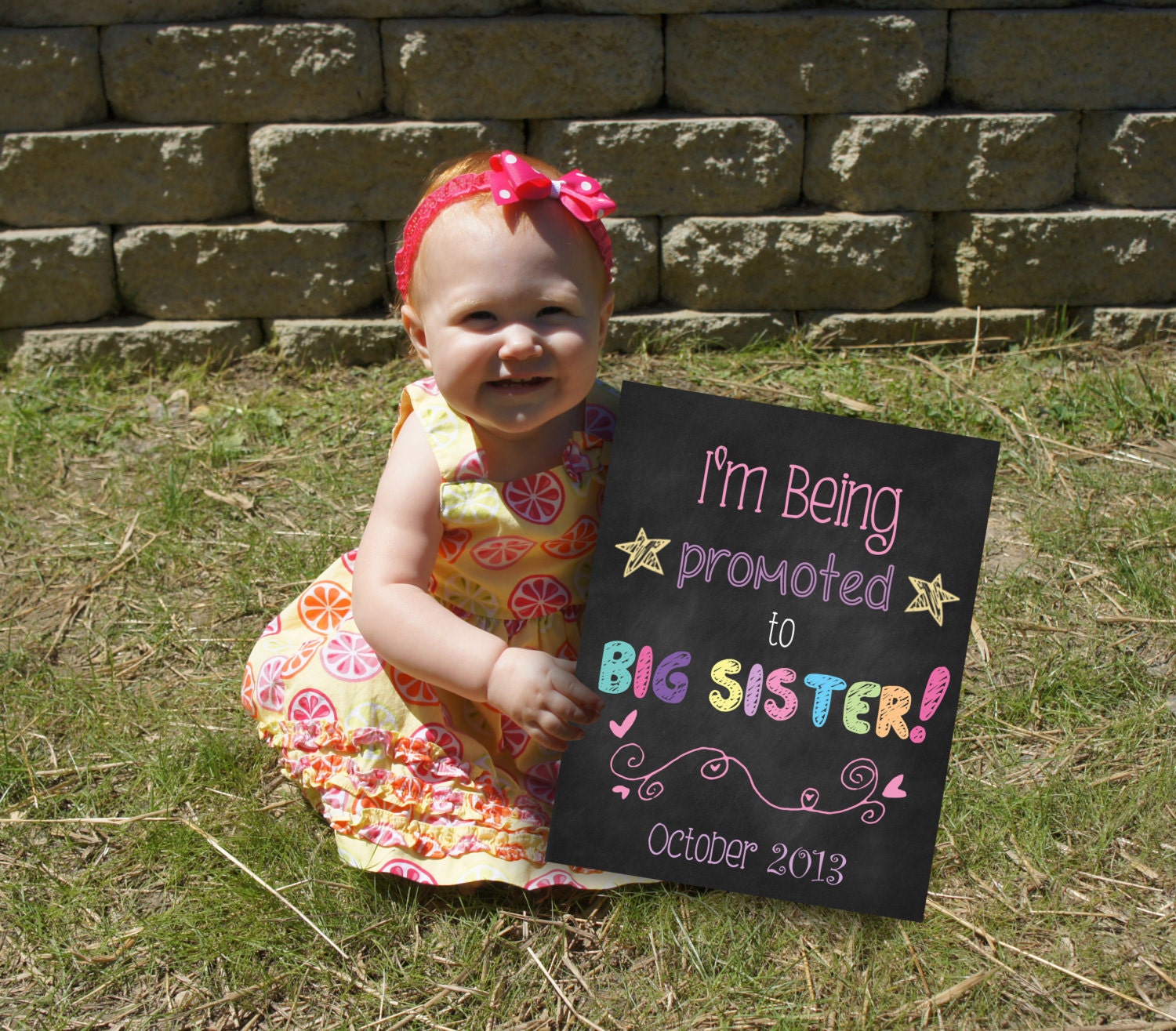 Printable Big Sister Or Pregnancy By Chalkingitupboards On Etsy