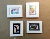 suite of tiny acrylic paintings on canvas titled: "The Internet"