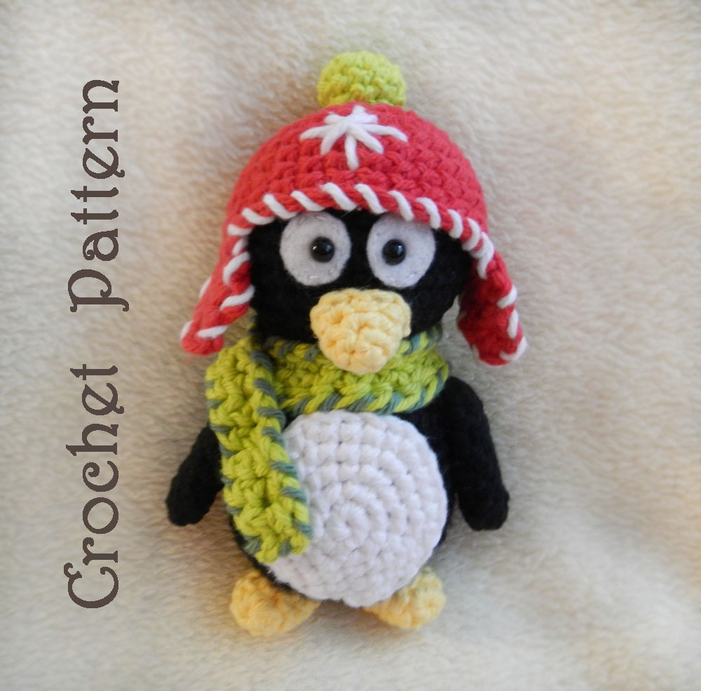 Crochet Amigurumi Pattern for Toy Penguin: PDF Pattern - HerterCrochetDesigns