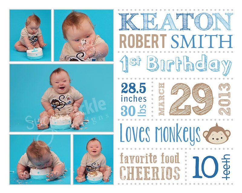 Buy announcements gift ideas - Personalized Nursery Decor Wall Art Birth Announcement - Keepsake - Birthday Print Art, Subway Art, Gift idea, Nursery Art, Cake Smash Art,
