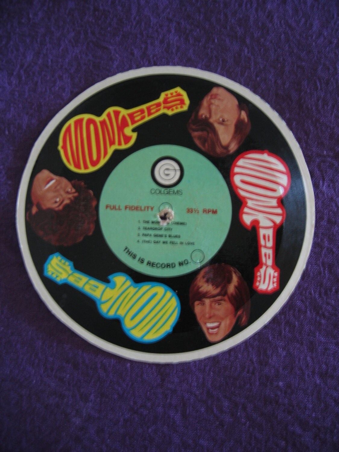 (3) Monkees   (Theme From) The Monkees (Cereal Box Record 1 1)