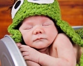 Oscar the grouch crochet hat photo prop newborn