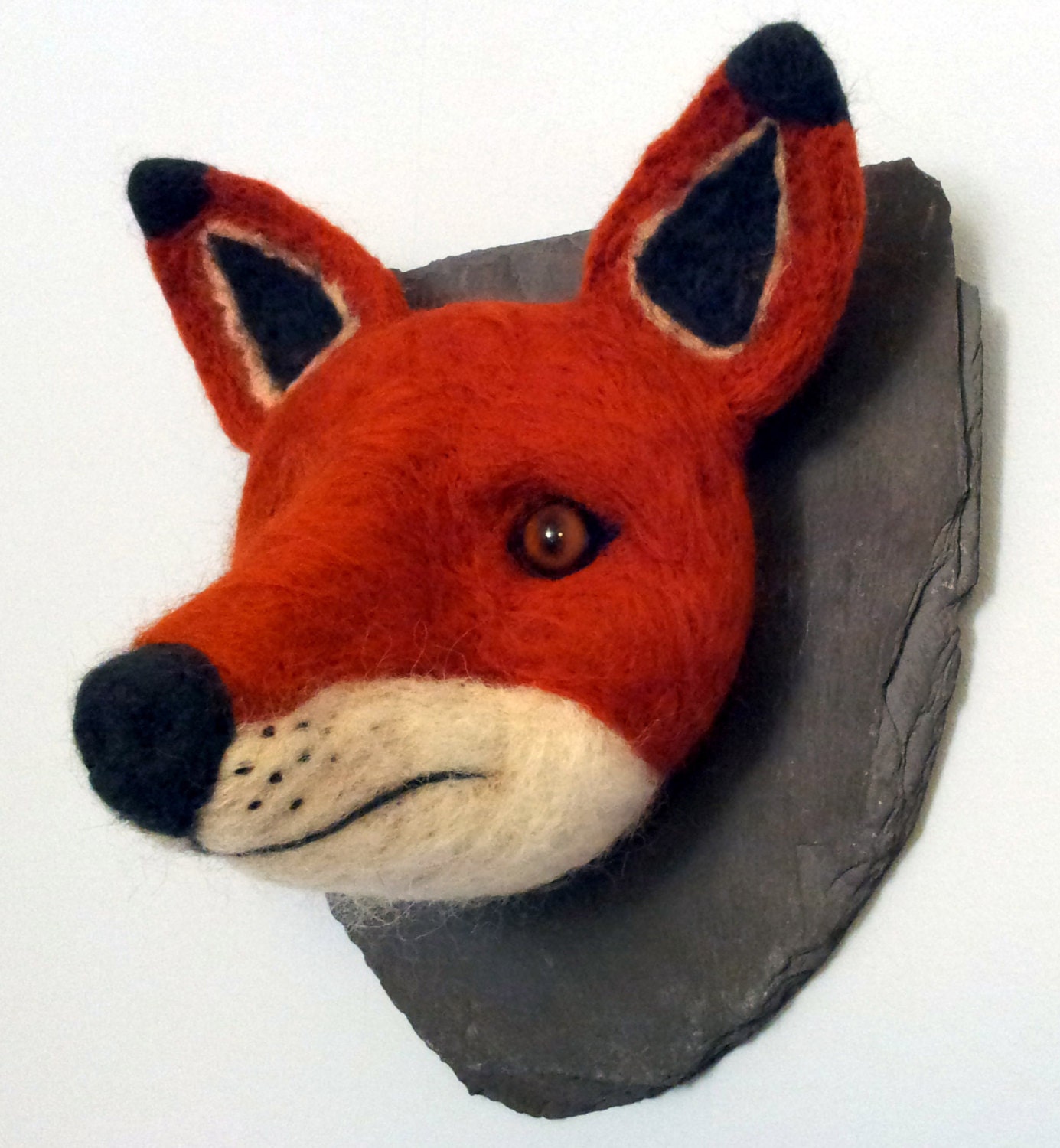 Needle Felted Fox Head (Woolidermy)