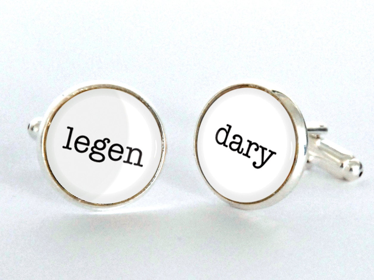 Legendary Cufflinks, How I Met Your Mother Cufflinks, Novelty Cufflinks, Gifts for Men, HIMYM, Graduation Gift