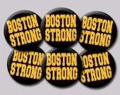 Charity Pin - 6-Pack - Boston Strong - 1.25" pinback button by Hockeyfight