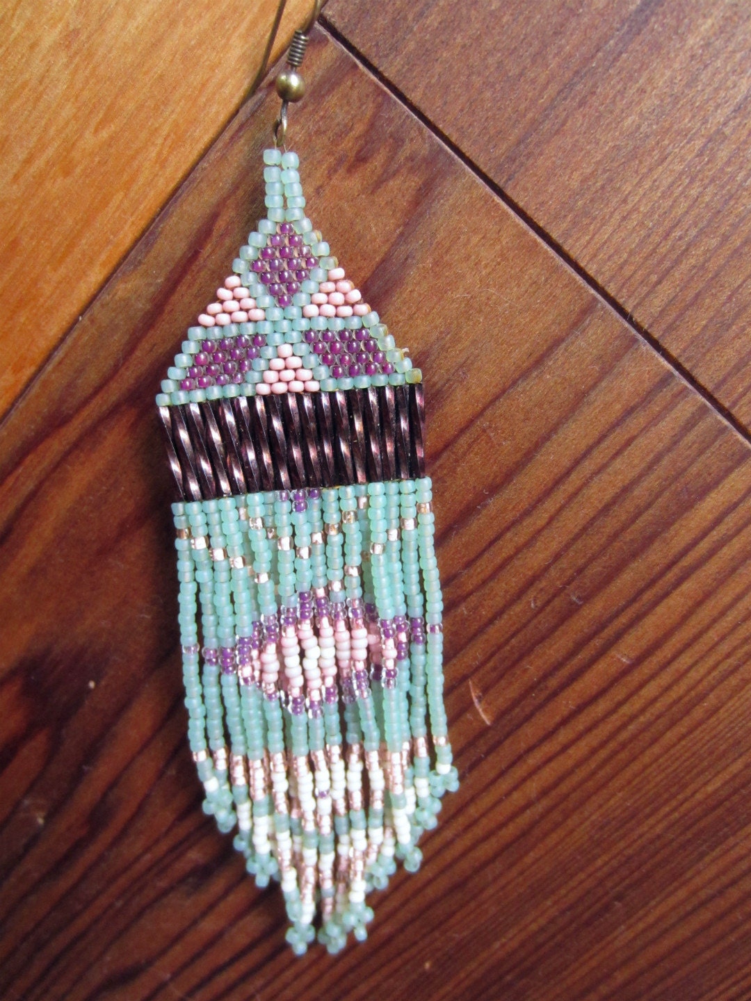 Pastel Beaded Earrings