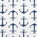 1/2 yard Navy Anchors Away Fabric
