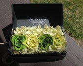 Handmade Preserved Flowers in an Oblong Shape Box