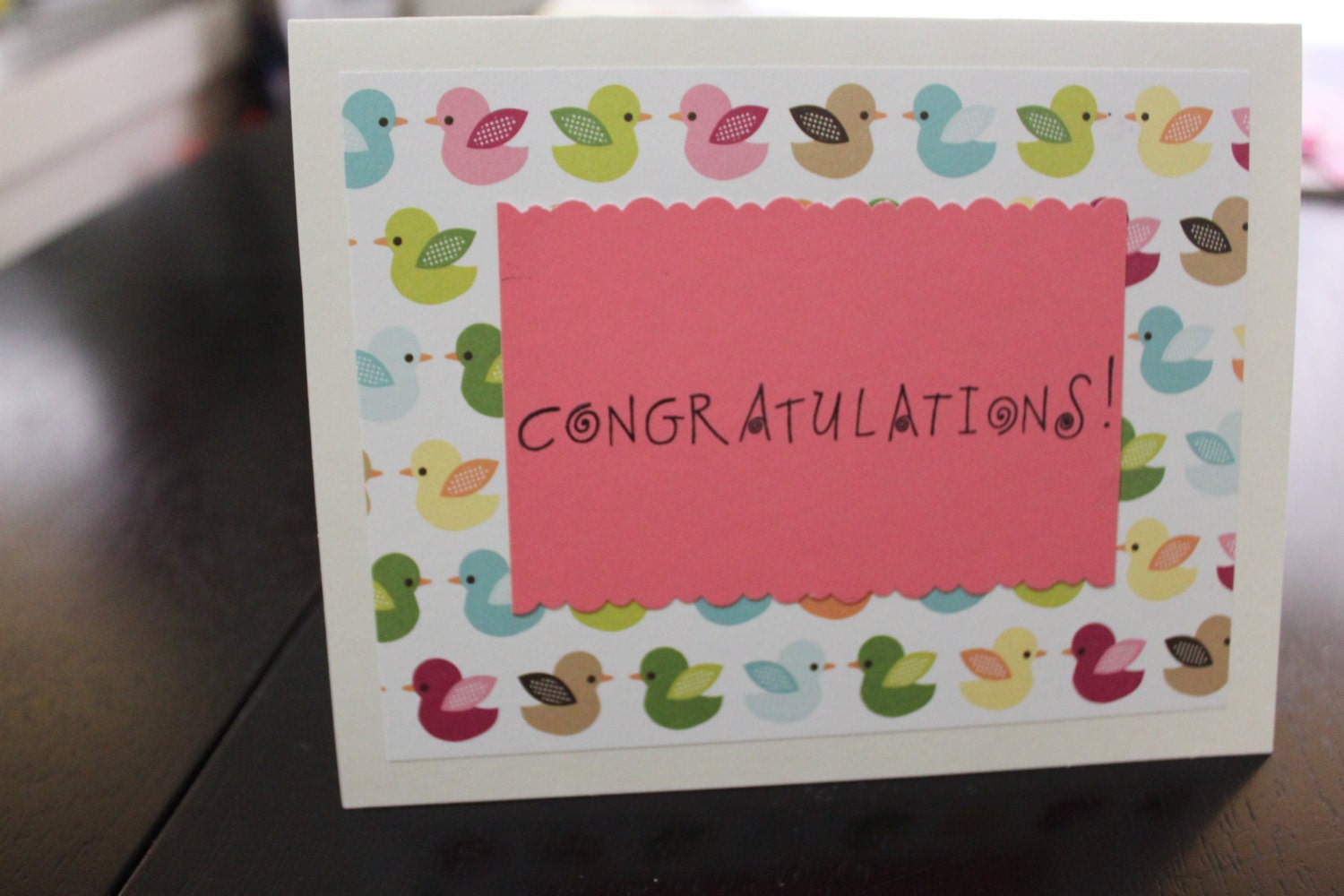 Congratulations Card with Duckies